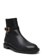 Mango Ankle Boots With Elastic Panel And Buckle Svart