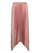 Mango Irregular Pleated Skirt Rosa