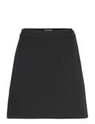 Vitolga Short Hw Wrap Skirt Kort Kjol Black Vila