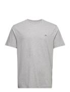 GANT Reg Shield Ss T-Shirt Grå