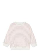 Striped Cotton-Blend Sweatshirt Tops Sweat-shirts & Hoodies Sweat-shir...