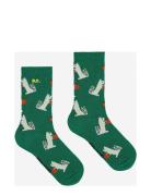 Bobo Choses Hungry Squirrel All Over Long Socks Grön