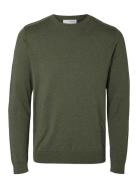 Selected Homme Slhberg Crew Neck B Grön