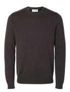 Selected Homme Slhberg Crew Neck Noos Brun