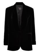 Velvet Suit Blazer Blazers Single Breasted Blazers Black Mango