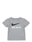 Nike "Just Do It" Tee Tops T-shirts Short-sleeved Grey Nike