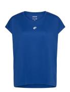 ZEBDIA Women Loose Fit T-Shirt Blå