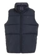 Essential Padded Vest Fodrad Väst Navy Tommy Hilfiger