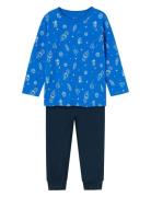 Nmmnightset Skydiver Space Noos Pyjamas Set Blue Name It