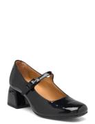 Shoes - Heel - With Buckle Sandal Med Klack Black ANGULUS