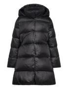 Quilted Long Jacket Fodrad Rock Black Ralph Lauren Kids