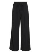 Vila Viclua Hw Wide Pants-Noos Svart