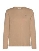 GANT Reg Shield Ls T-Shirt Beige