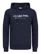 Jack & J S Jjalvis Sweat Hood Marinblå