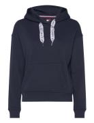 Tommy Jeans Tjw Bxy Logo Drawcord Hoodie Ext Marinblå