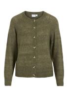 Vila Vijulaja O-Neck L/S Knit Cardigan Khaki Green