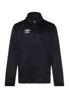 Umbro Liga Halfzip Jr Svart