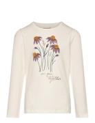 T-Shirt Ls Tops T-shirts Long-sleeved T-shirts White Minymo