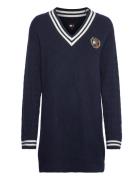 Tommy Jeans Tjw Crest Sweater Dress Marinblå