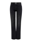 Onlblush Mid Straight Dnm Rea1099 Bottoms Jeans Straight-regular Black...