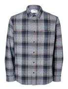 Selected Homme Slhregowen-Grindle Check Shirt Ls Blå