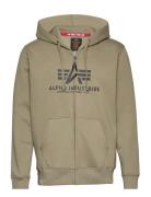 Alpha Industries Basic Zip Hoodie Khaki Green