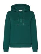 Tonal Archive Shield Hoodie Tops Sweat-shirts & Hoodies Hoodies Green ...