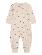 Pyjamas Fox Bf Pyjamas Sie Jumpsuit Cream Lindex