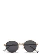 Mango Round Metal Sunglasses Silver