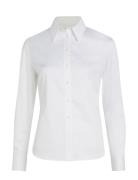 Calvin Klein Cotton Shirt Slim Fit Vit