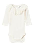 Nbfnofie Ls Body Långärmad Bodysuit White Name It