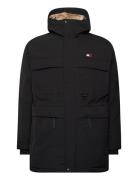 Tjm Tech Canvas Parka Parka Jacka Black Tommy Jeans