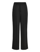 Malina Sarah Elastic Waist Satin Pants Svart