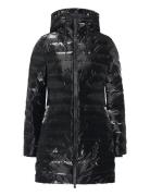 Rains Lohja Long Puffer Curve Jacket W3T3 Svart