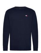 Tjm Reg Badge Ls Tee Tops T-shirts Long-sleeved Navy Tommy Jeans