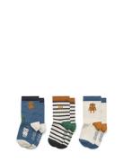 Silas Socks 3-Pack Sockor Strumpor Multi/patterned Liewood