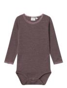 Name It Nmfwang Wool Needle Ls Body Solid Brun