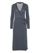 Ilse Jacobsen Elisa Harlekin Wrap Dress Blå