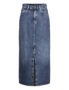 Viktoria Long Skirt Wmn Lång Kjol Blue G-Star RAW