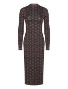 STINE GOYA Pullover Long Sleeve Midi Dress, 22 Brun