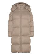 Down Long Puffer Fodrad Rock Beige Calvin Klein Jeans