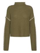 Vero Moda Vmnewcream Ls Funnelneck Pullover Boo Khaki Green