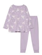 Nmfnightset Pastel Lilac Horse Noos Pyjamas Set Purple Name It