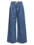 Object Objmoji Denim Mw Wide Jeans 135 Blå