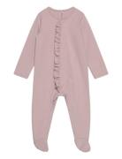 Gugguu Baby Frilla Full Bodysuit Rosa