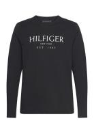 Tommy Hilfiger Big Hilfiger Ls Tee Svart