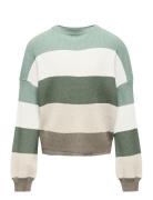 Kids Only Kogsandy L/S Stripe Pullover Knt Noos Grön