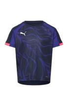 PUMA Individualliga Graphic Jersey Jr Marinblå