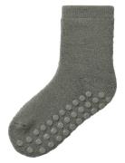 Name It Nmmwaksi Wo/Bl Terry Sock W/Non Skid Grön