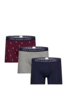 Stretch Cotton Boxer Brief 3-Pack Boxerkalsonger Navy Polo Ralph Laure...